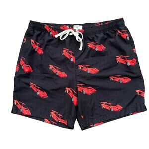 Modern Amusement Mens Sport Car Mesh Lined Swim Trunks Shorts Drawstrings XL